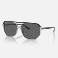 Bill One Sunglasses | Transparent/Dark Grey