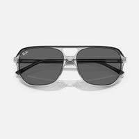 Bill One Sunglasses | Transparent/Dark Grey