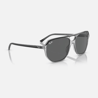 Bill One Sunglasses | Transparent/Dark Grey