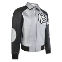 Classic Soda Club Jacket | Silver Metallic/Black/White - Capsule NYC