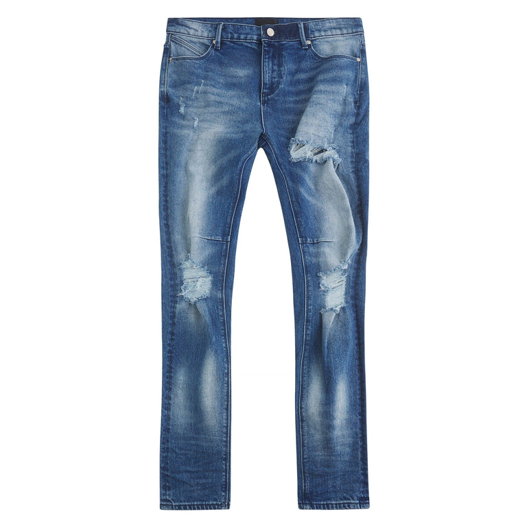Clayton Medium Wash Distressed Denim – Capsule NYC