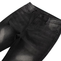 Denis Flared Black Distressed Denim - Capsule NYC