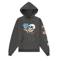 Floral Skull Hoodie | Jet Black - Capsule NYC