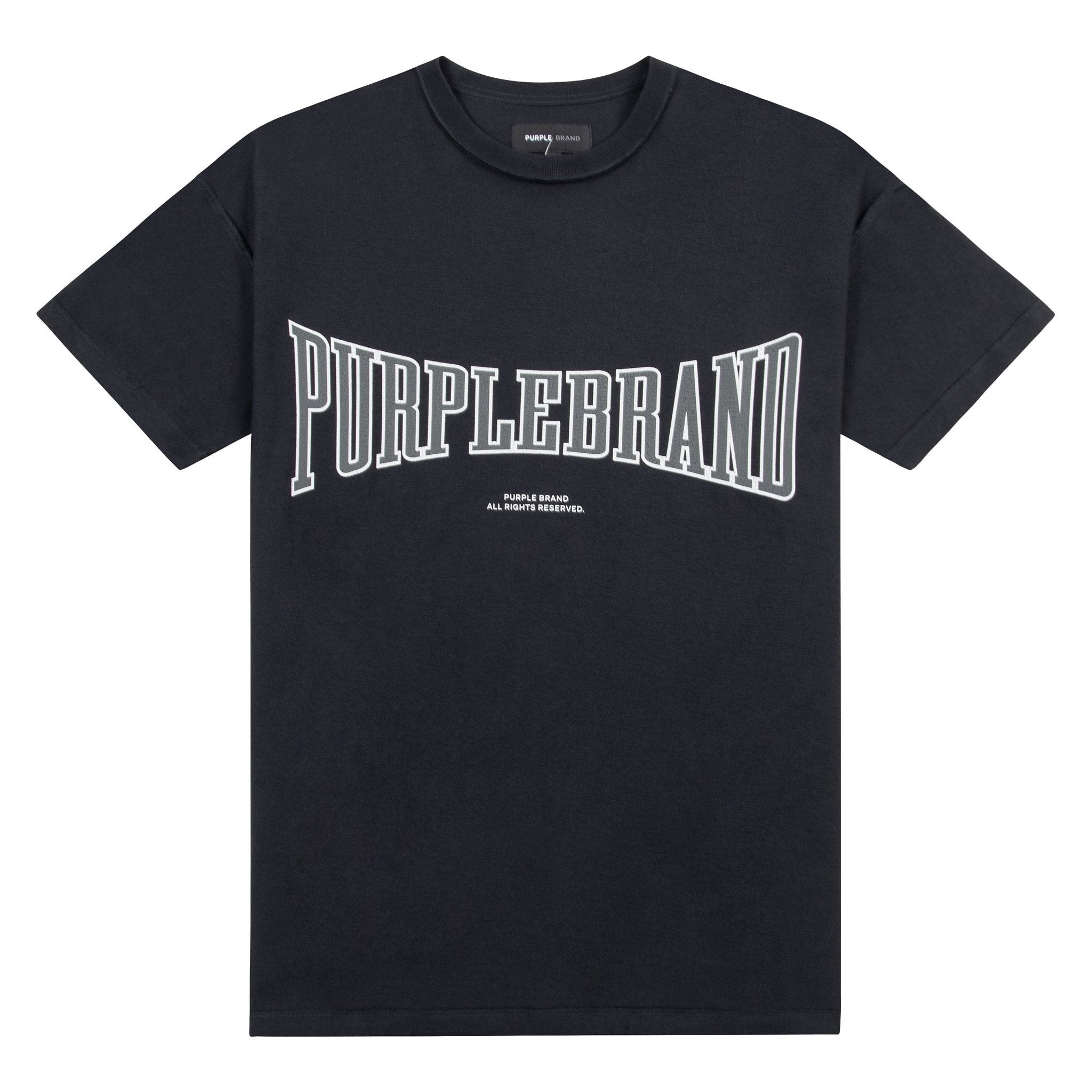 【PURPLE BRAND】Cover Tee 黒 デジタルプリント 半袖Tシャツ PURPLE BRAND】Cover Tee 黒 デジタルプリント 半袖Tシャツ