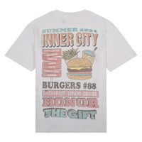 HTG Burgers Tee | White - Capsule NYC