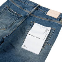 Mid Indigo Trashed Denim - Capsule NYC