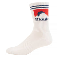 Moonlight Sock | White/Red/Blue - Capsule NYC