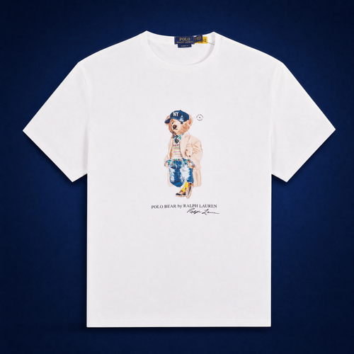 Litchfield Bear Tee | White