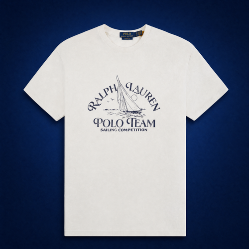 Sailing Tee | Deckwash White