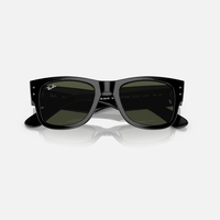 Mega Wayfarer Sunglasses | Black/Green