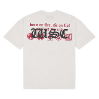 Rhinestone Tee | White/Red - Capsule NYC