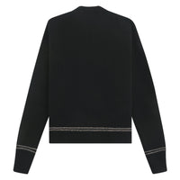 Roundneck Logo Sweater | Black - Capsule NYC