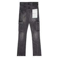 Tinted Worn Flared Cargo Denim - Capsule NYC