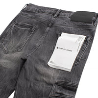 Tinted Worn Flared Cargo Denim - Capsule NYC