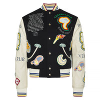 Venus Chenille Embroidered Patchwork Jacket - Capsule NYC