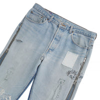 Vintage Reworked Denim | Light Wash Size 36 - Capsule NYC