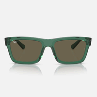 Warren Sunglasses | Transparent Green/Brown