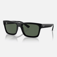 Warren Sunglasses | Black/Dark Green