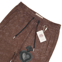 Waxed Flared Sweatpant | Brown/Black - Capsule NYC