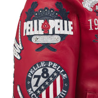 World Famous Pelle Jacket | Cabernet/Navy/White - Capsule NYC