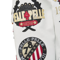 World Famous Pelle Jacket | White/Black/Cabernet - Capsule NYC