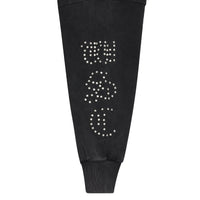 WSC Rhinestone Sweatshirt | Black/Clear - Capsule NYC