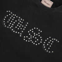 WSC Rhinestone Sweatshirt | Black/Clear - Capsule NYC