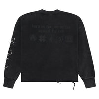WSC Rhinestone Sweatshirt | Black/Clear - Capsule NYC