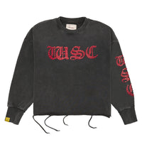 WSC Rhinestone Sweatshirt | Black/Red - Capsule NYC