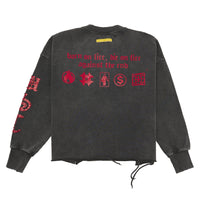 WSC Rhinestone Sweatshirt | Black/Red - Capsule NYC