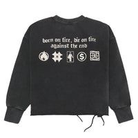 WSC Rhinestone Sweatshirt | Black/White - Capsule NYC