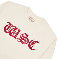 WSC Rhinestone Sweatshirt | Bone/Red - Capsule NYC