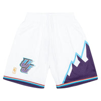 1996-97 Utah Jazz Swingman Shorts | White - Capsule NYC