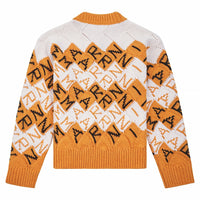 3D Blocks Logo Sweater | Light Orange - Capsule NYC