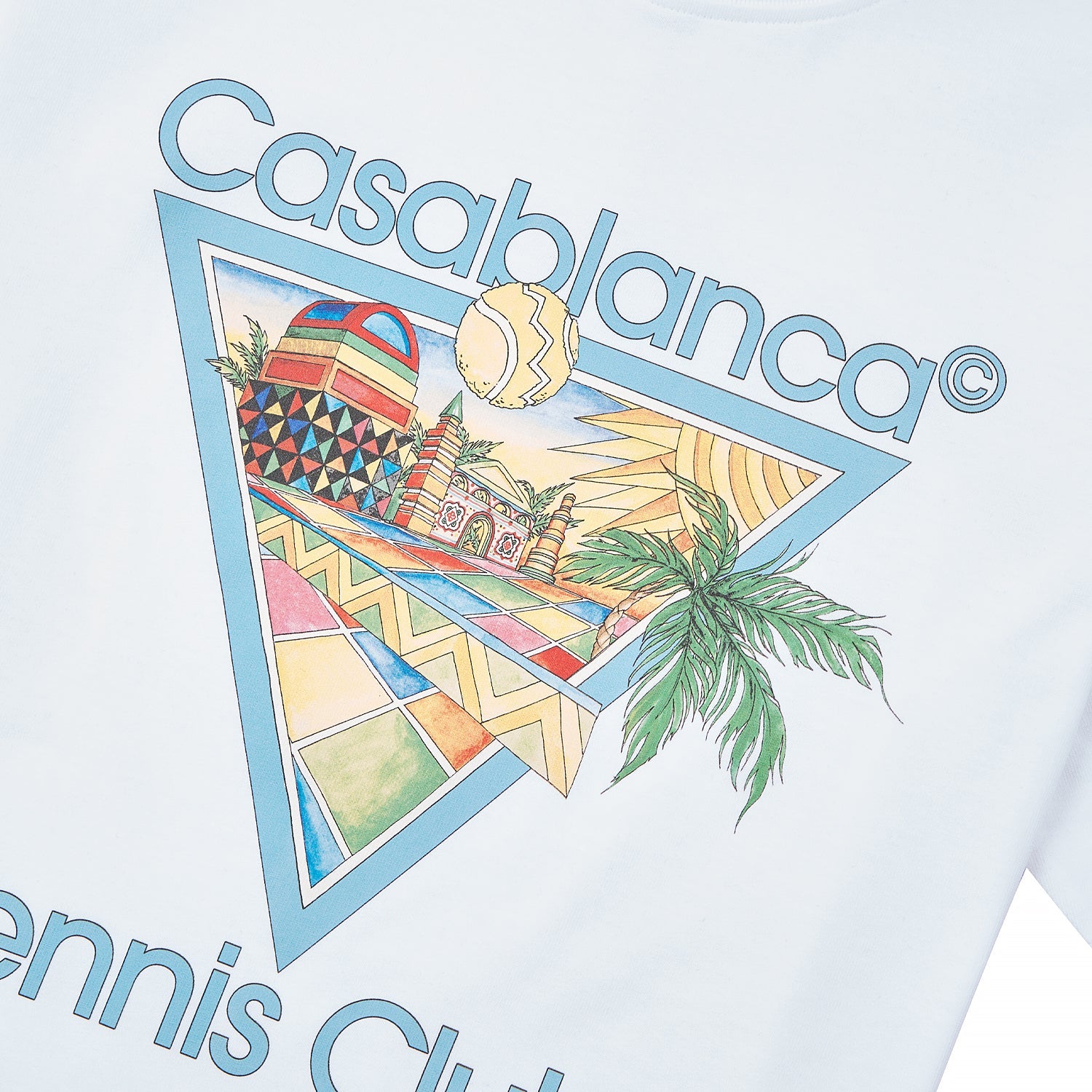 Casablanca Crayon Tennis Player silk shirt - Pink
