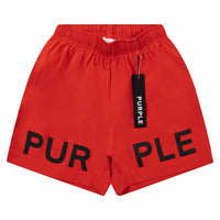 All Round Polyester Short | Red - Capsule NYC