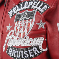 American Bruiser Jacket | Cabernet/White/Black - Capsule NYC