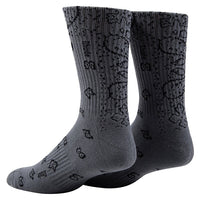 Bandana Jacquard Socks | Grey/Black - Capsule NYC
