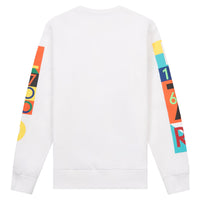 Billboard Fleece Sweatshirt | White - Capsule NYC
