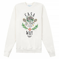 Casa Way Embroidered Sweatshirt | Off White - Capsule NYC