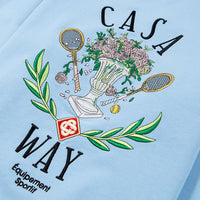 Casa Way Embroidered Sweatshirt | Pale Blue - Capsule NYC