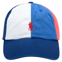 Color Blocked Chino Ball Cap | White/Red - Capsule NYC