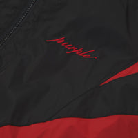 Color Blocked Track Jacket | Black/Red - Capsule NYC