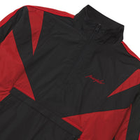 Color Blocked Track Jacket | Black/Red - Capsule NYC