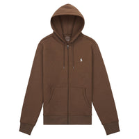 Double-Knit Full Zip Hoodie | Chocolate - Capsule NYC