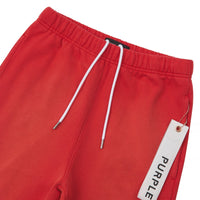 Faded Wordmark Flared Sweatpant | Red - Capsule NYC