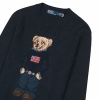 Flag Bear Sweater | Navy - Capsule NYC