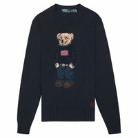Flag Bear Sweater | Navy - Capsule NYC