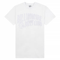Fuzzy Arch Tee | White - Capsule NYC