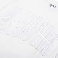 Fuzzy Arch Tee | White - Capsule NYC